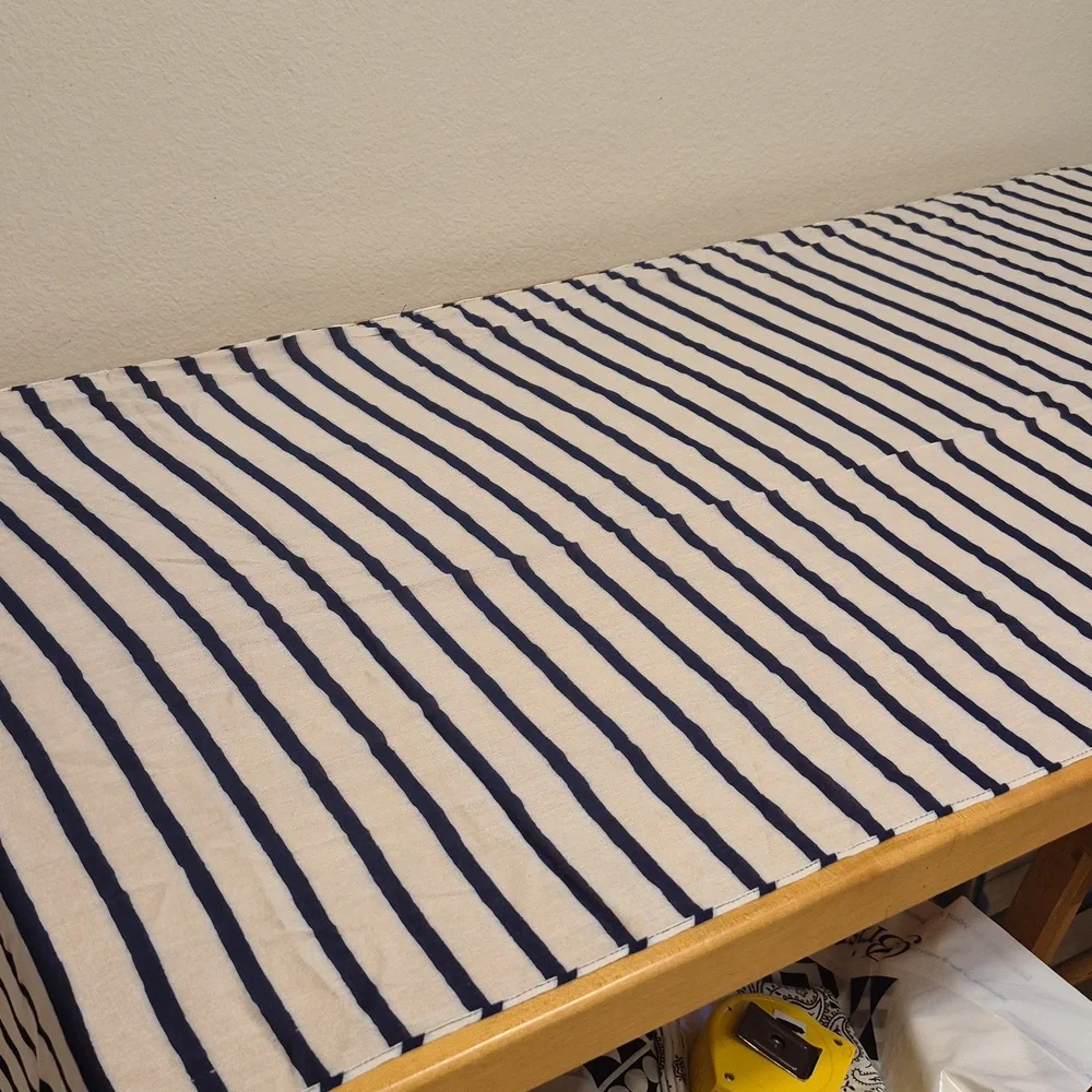 Kate Spade New York Blue & White Striped Pelican Scarf